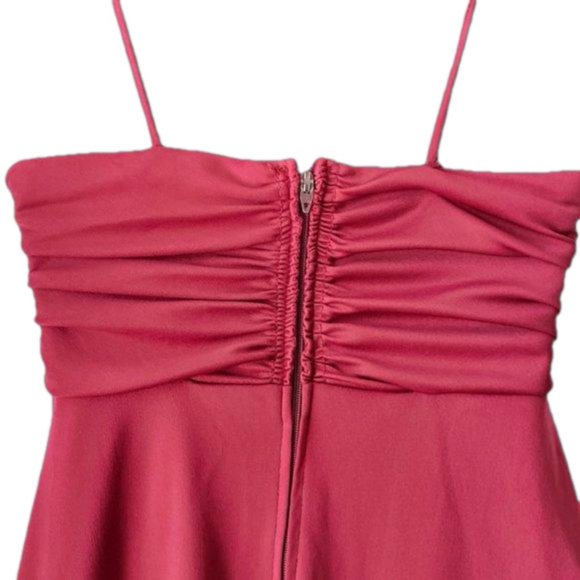 Vintage 1970s Russet/Rust Evening Dress, Sz Petite 2 - Picture 4 of 4